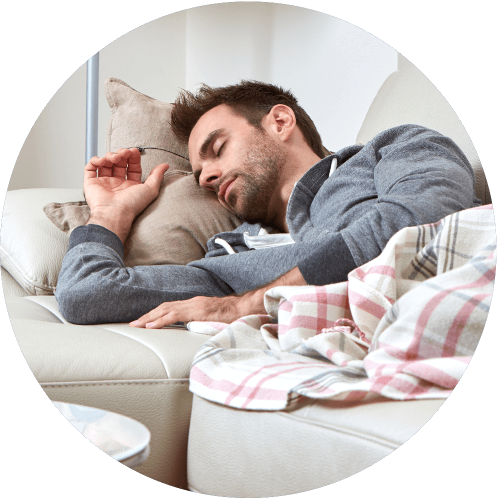 Jos ahdistunut olo ehdollistuu makuuhuoneeseen, kannattaa ottaa peitto ja tyyny ja siirtyä sohvalle, ettei paikka aktivoi sympaattista hermostoa.